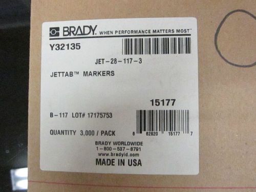 Brady JETTAB JET-28-117-3 Inkjet Printable Labels