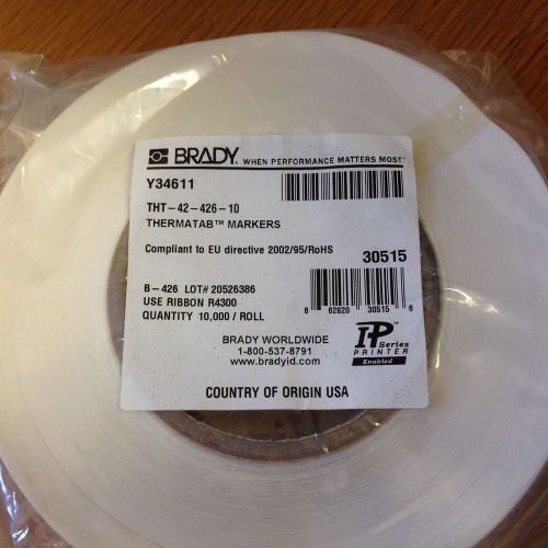 Thermal transfer labels brady pt# tht-42-426-10 for sale