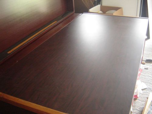 (3) Executive Desks, wood and mahogany