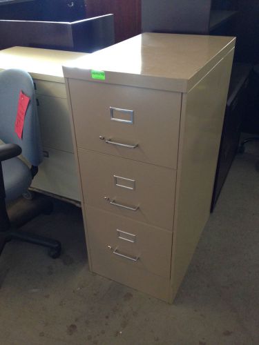 ***3 DRAWER LEGAL SIZE FILE CABINET by ALLSTEEL OFFICE FURN in BEIGE COLOR***