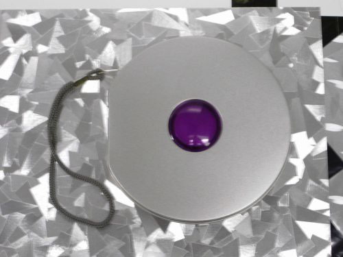 New High Quality Round 10 CD DVD Tin Case with Sleeve w/Purple Dot , 50 pcs
