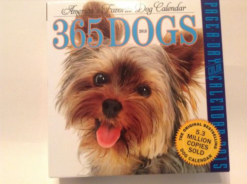 365 Dogs 2015 America&#039;s Favorite Desk Calendar Page A Day +Free Digital Calendar