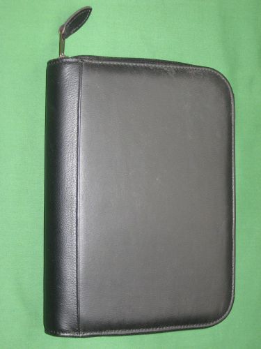 Desk 0.75&#034; leather day timer planner organizer binder classic franklin covey 054 for sale