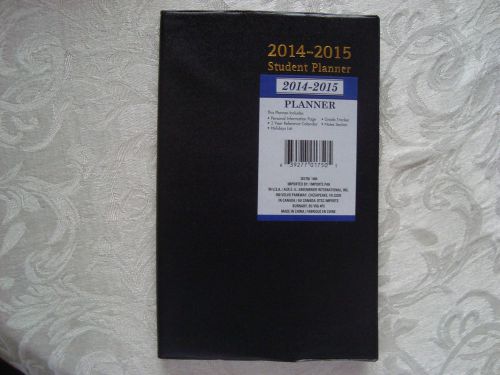 Black 2014-2015 Weekly Student Planner Daily Appointment Book School Doctors B