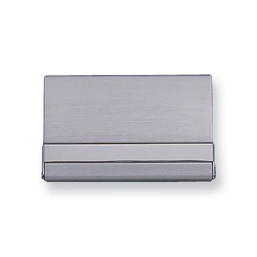 New Silver-tone Business Card Case Office Accessory