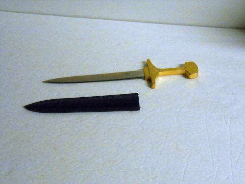 Letter Opener...Lerche Solingen Germany Sword With Brass handle and Sheath