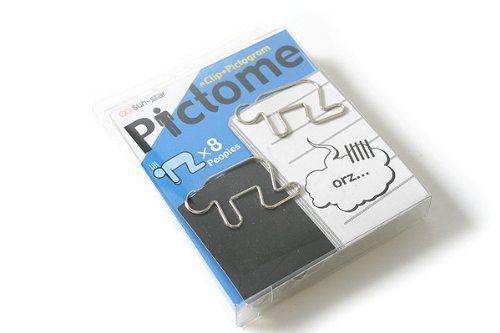 Pictome Funny Paper Clip 8 Pieces Dogeza