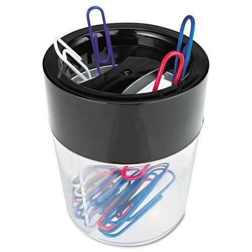 Universal 08126 Magnetic Clip Dispenser  Two Compartments  Plastic  2 1/2 x 2 1/