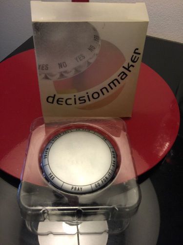 VINTAGE DECISION MAKER STAINLESS STEEL PAPERWEIGHT DESK TOY