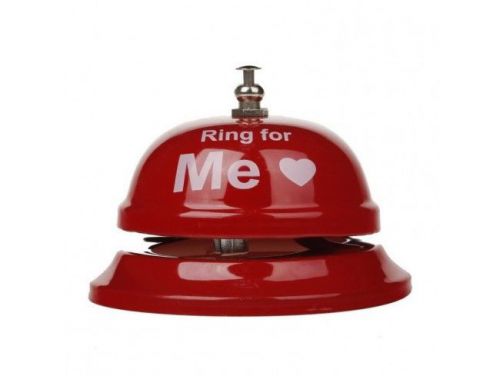 Big retro style tinkle ring bell round alloy bell bar kitchen hotel service call for sale