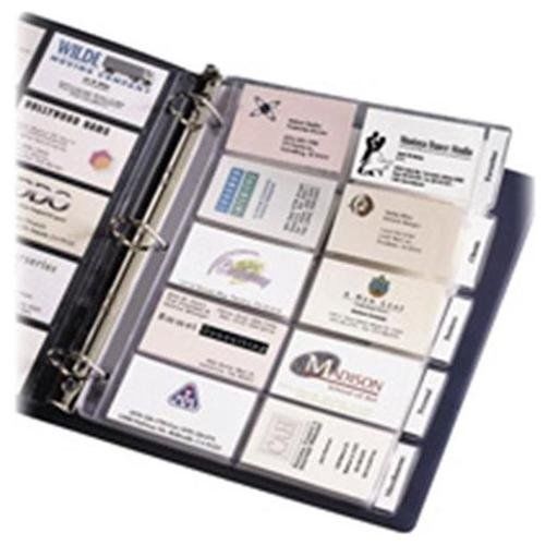 Avery Tabbed Business Card Page - 100 Capacity - 3.50&#034; X 2&#034; - 5 (ave25410)