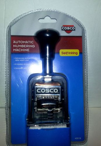 Cosco 2000 PLUS Automatic Numbering Machine 6 wheels Self-Inking 026138 - NEW!