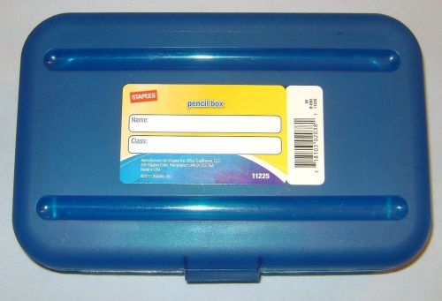 Staples® Translucent Pencil Boxes, Assorted Colors