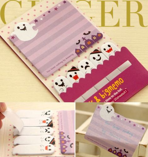 Ghost Night Sticker Post It Bookmark Marker Memo NotePad Sticky Notes  (AB05)