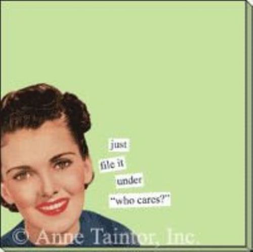 Anne taintor 73301 &#034;who cares&#034; sticky notes for sale