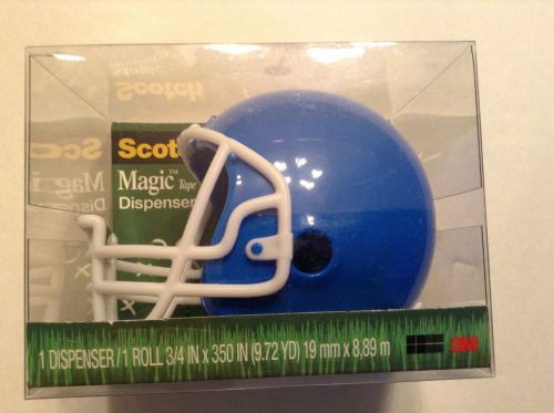 Scotch Magic Tape Dispenser: Football Helmet - Blue
