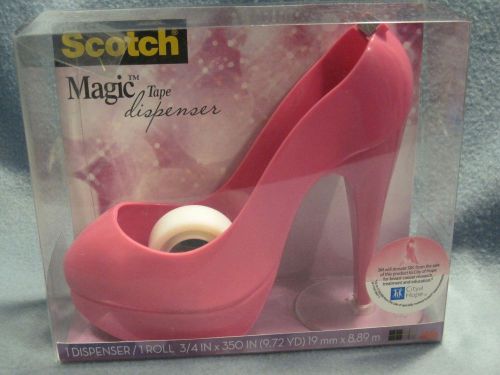 3M Scotch Magic Tape dispenser Pink High Heel Shoe City of Hope