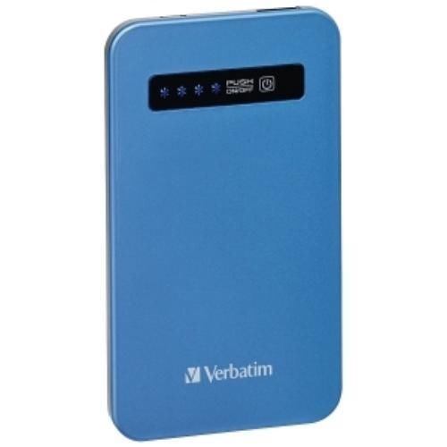 Verbatim ultra slim power pack 4200 mah aqua blue 98451 for sale