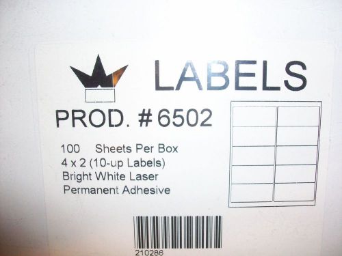 1000 4 x 2 Mailing Labels
