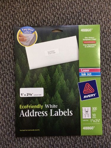 Avery Ecofriendly White Address Labels. Avery 48860
