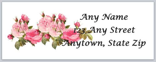30 Rose Return Address Labels Gift Favor Tags  (au5)