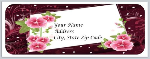 30 Flowers Personalized Return Address Labels Buy 3 get 1 free (bo133)