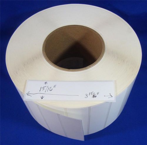 Roll Direct Thermal Transfer Labels 15/16&#034; x 3 15/16&#034; x Core 3&#034; Qty 1100 - NEW