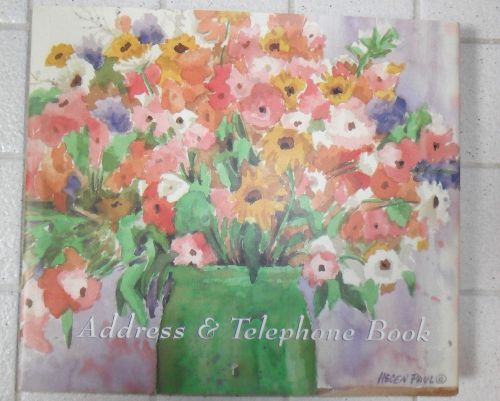Helen Paul Watercolor Illustrations Hardcover Address &amp; Telephone Book