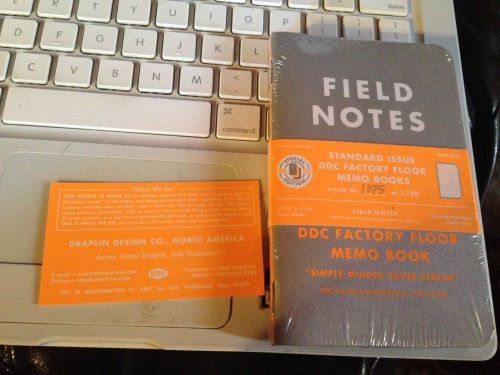 Field Notes Brand x DDC Factory Floor Sealed 3-pack Limited Edition 1075 / 1750