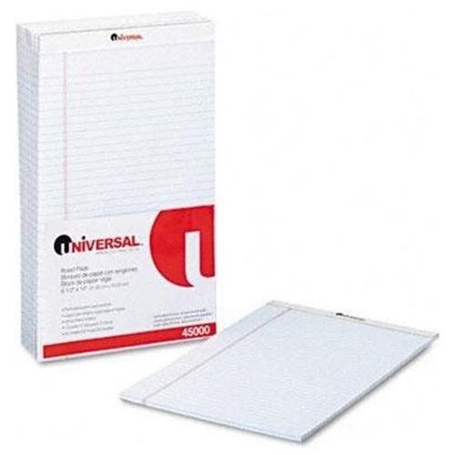 Universal Office Products 45000 Perforated Edge Writing Pad, Wide/margin Rule,