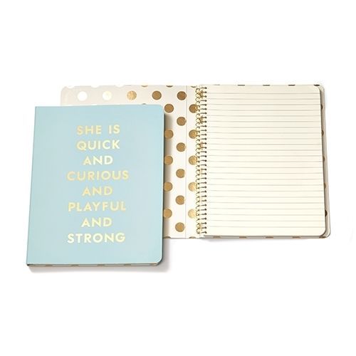 Kate spade new york office collection spiral notebook &#039;quick and curious&#039; for sale