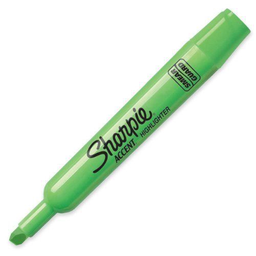 NEW Sharpie 25026 Accent Tank-Style Highlighter  Fluorescent Green  12-Pack