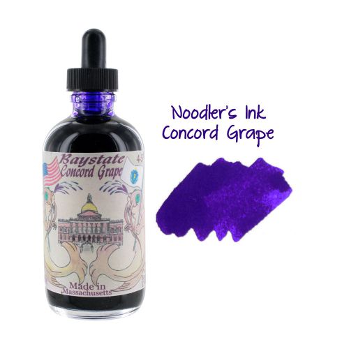 Noodler&#039;s Ink Bottled Ink w/ Eyedropper, 4.5 oz. w/ Free Pen - Concord Grape