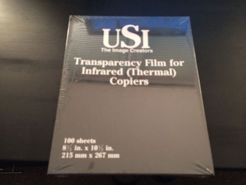 Usi Transparency Film For Infrared (Thermal) Copiers 300 Sheets Mx44, Mx22