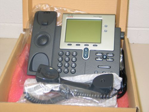 CISCO UNUSED CP-7941G  IP VOIP DISPLAY TELEPHONE w/STAND+ HANDSET CP-7941G