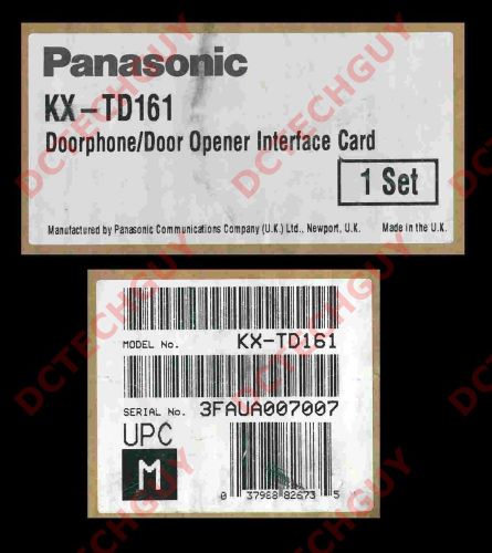 (YZ@) NEW! PANASONIC KX-TD161 DOOR PHONE DOORPHONE OPENER ADAPTER INTERFACE CARD