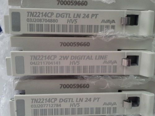Avaya TN2214CP, HV5, DIG LINE CARD x 3 units, Free Shipment