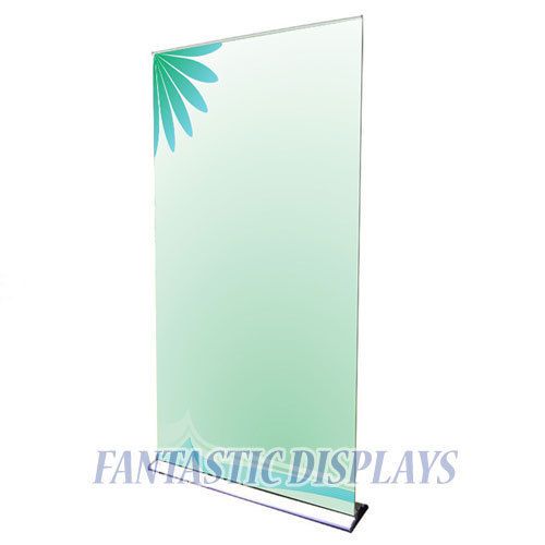 48&#034; pro hd retractable banner stand roll up display trade shows with free print for sale