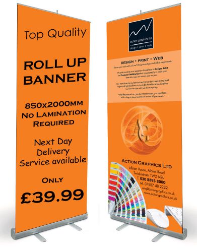 Roller Banner Pop/Roll/Pull up Exhibition Display Stand
