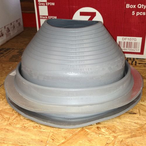 No 7 pipe flashing boot by dektite for metal roofing for sale