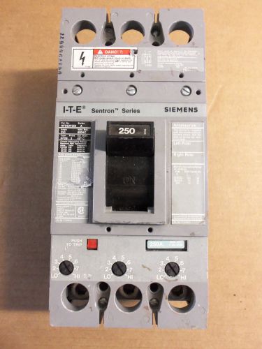 Siemens hfd 3 pole 250 amp trip 600v hfd63f250 circuit breaker for sale