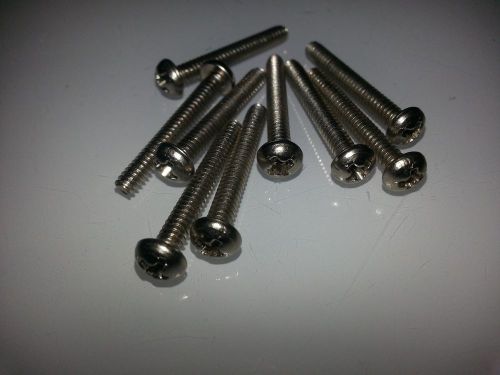 6/32 X 1 &#034; NICKLE PLATED BRASS PHILLIPS BINDER  SCREW  QTY 600