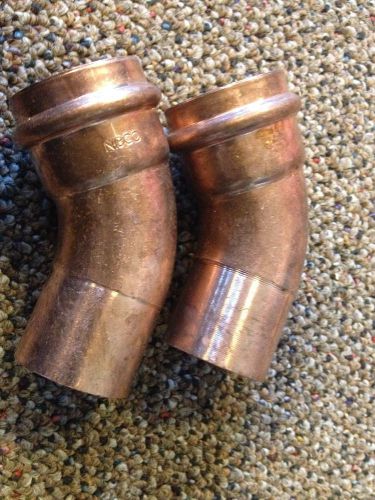 Set of 2 NIBCO 1.25&#034;x 1.25&#034; COPPER LD 6&#034; Fitting Rubber Seal NEW 15751-506F