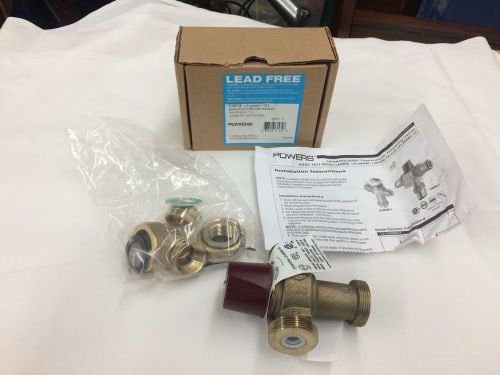 NEW POWERS HYDROGUARD LM491-101 3/4&#034; THERMOSTATIC TEMPERING VALVE 60-120F