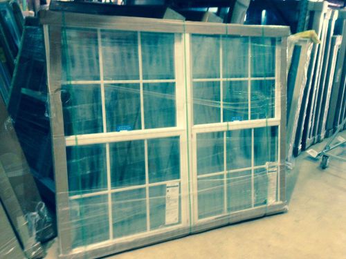 Marvin white/white infinity fiberglass  twin double hung window   low-e  73 x 60 for sale