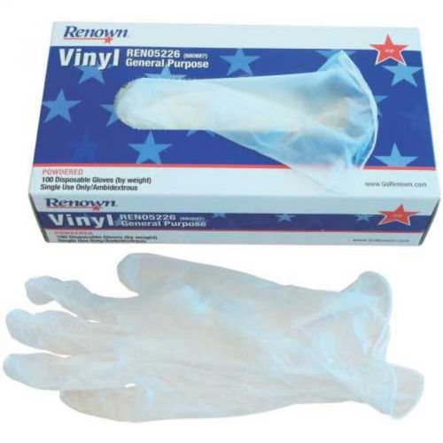 Glove Vinyl Lg Powder Renown Gloves 880887 076335043241