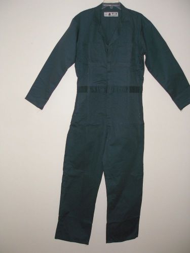 MENS 100% COTTON COVERALLS SIZE 36R SPRUCE GREEN