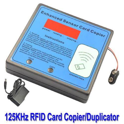 125KHz RFID Card Copier/Duplicator FREE Writable RFID Card and Keychain