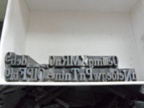 Foundry Type Letterpress 2 FONTS  right from the drawer 1/16&#034; &amp; 1/4&#034; 7.1LB lot9