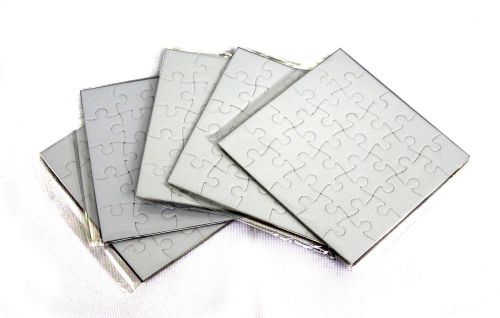 Small sublimation jigsaw coaster blank puzzle printing heat press for sale